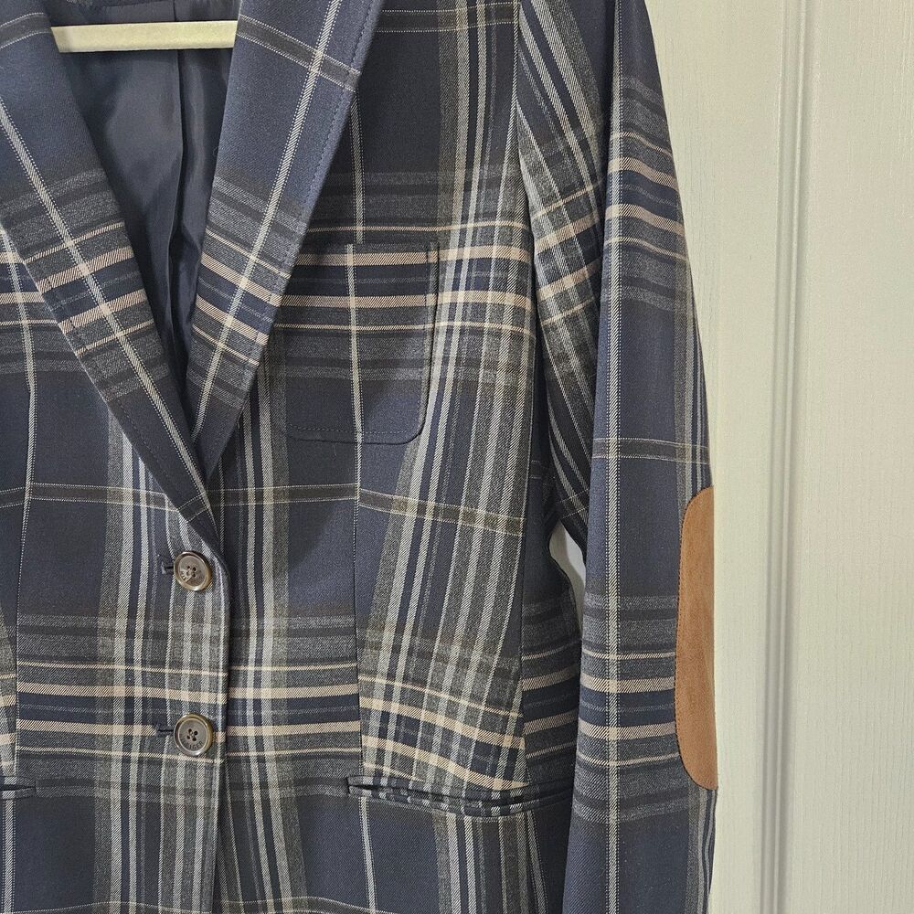 Tommy Hilfiger Navy Plaid Blazer - Picture 8 of 15